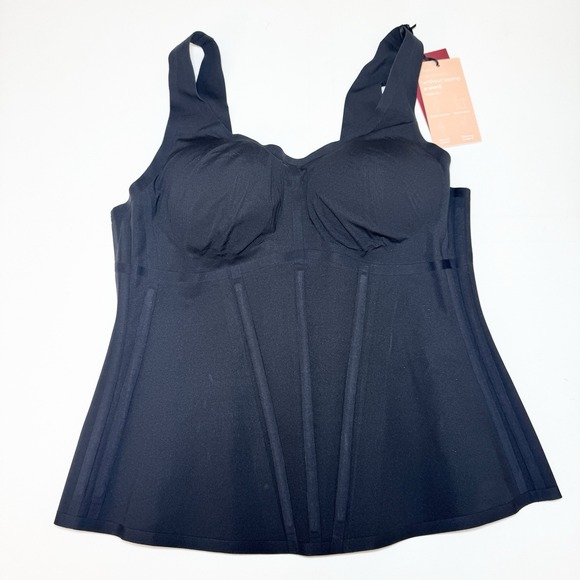 Honeylove Boldness Cami Tank Body Contouring Bodice Corset Top XL Black - Picture 2 of 6